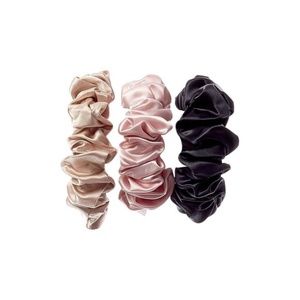 BLISSY Pack Of 3 Silk Scrunchies